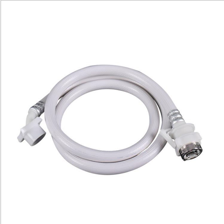 PVC Flexible Water Inlet Hose for Automatic Washing Machines 1.5m with Steel Head 364g
PVC Flexible Water Inlet Hose for Automatic Washing Machines 1.5m with Steel Head 364g