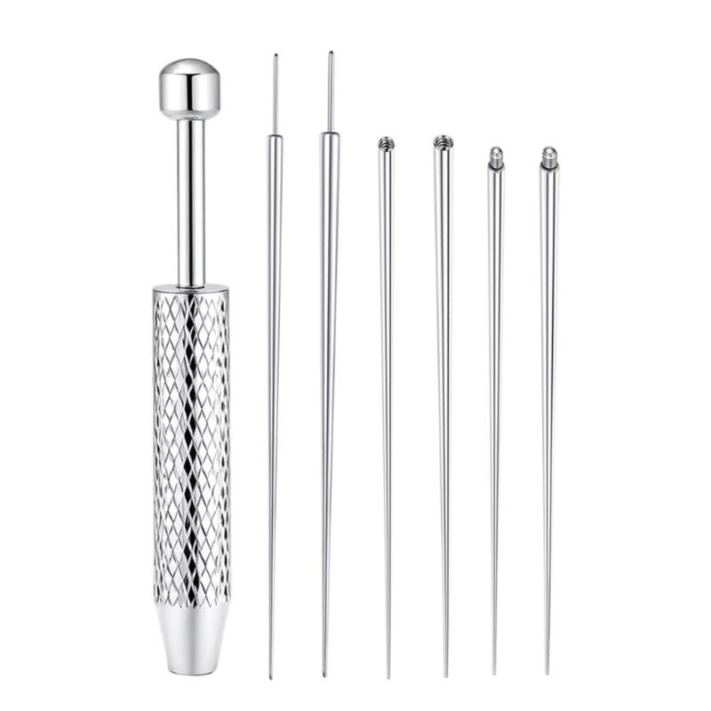 Stainless Steel Body Jewelry Piercing Grabber Tool Set For Ear Nose Lip Rings With Threaded And Threadless Insert Pins
Stainless Steel Body Jewelry Piercing Grabber Tool Set For Ear Nose Lip Rings With Threaded And Threadless Insert Pins