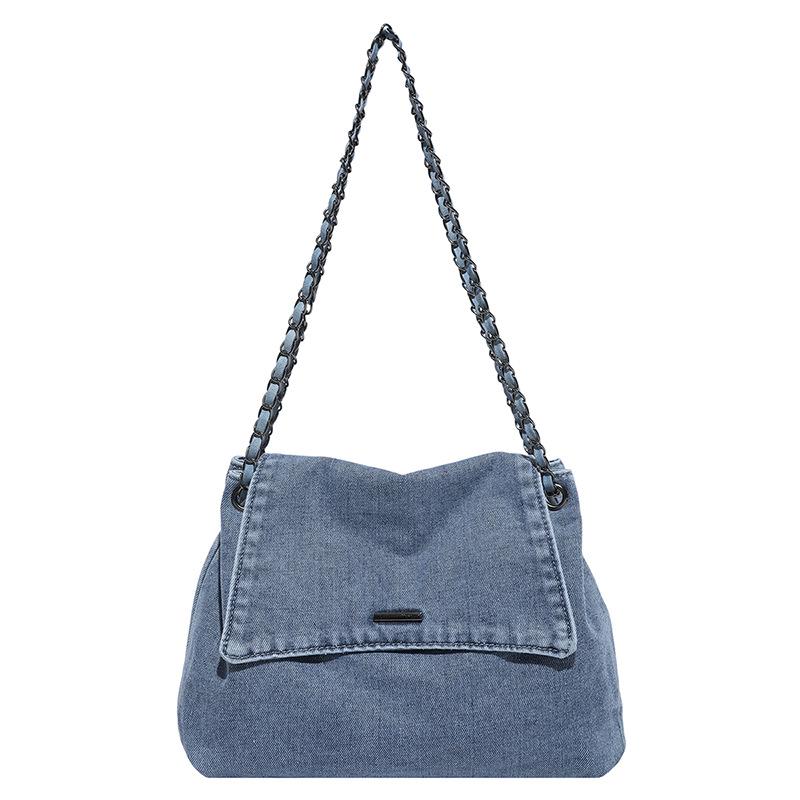 2025 Korean Style Denim Tote: Large Capacity, Casual Shoulder/Crossbody Bag for College Students синий
2025 Korean Style Denim Tote: Large Capacity, Casual Shoulder/Crossbody Bag for College Students синий