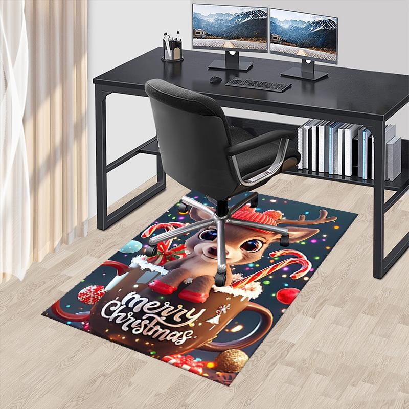 Christmas Deer Chair Mat - Anime Cartoon Design, Non-Slip Carpet for Office, Home Decor, Living Room, Bedroom, Gaming Room & Dormitory.R015 60cm by 90cm
Christmas Deer Chair Mat - Anime Cartoon Design, Non-Slip Carpet for Office, Home Decor, Living Room, Bedroom, Gaming Room & Dormitory.R015 60cm by 90cm