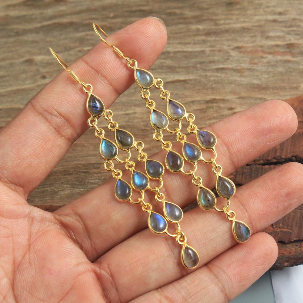 Висячі сережки з жовтого золота, місячний камінь, гранат, лабрадорит, срібні 925 проби, ювелірні вироби ручної роботи синій
Висячі сережки з жовтого золота, місячний камінь, гранат, лабрадорит, срібні 925 проби, ювелірні вироби ручної роботи синій