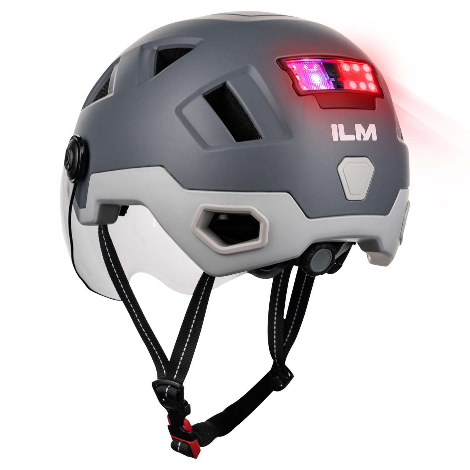 ILM Bicycle Helmet for Adults with Smart Sensor Safety Cycling Commuting to School or Lightweight High Rigidity Impact Adjustable Unisex Light, сірий колір
ILM Bicycle Helmet for Adults with Smart Sensor Safety Cycling Commuting to School or Lightweight High Rigidity Impact Adjustable Unisex Light, сірий колір