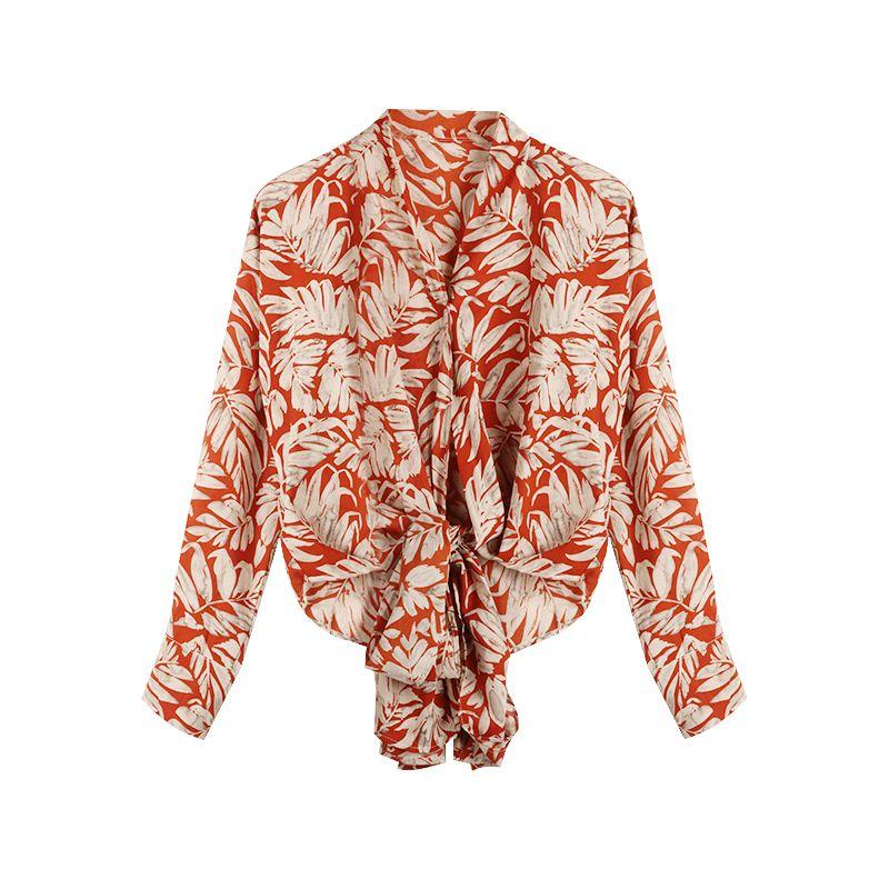 Retro Nostalgic Floral Seaside Niche Style Tied Shirt Image color One size
Retro Nostalgic Floral Seaside Niche Style Tied Shirt Image color One size