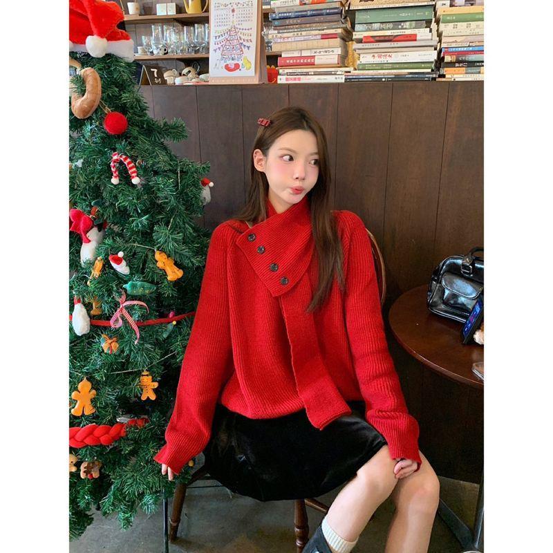 New Year Knit Pullover with Detachable Scarf – Soft, Cozy, and Slimming for Autumn and Winter One Size
New Year Knit Pullover with Detachable Scarf – Soft, Cozy, and Slimming for Autumn and Winter One Size