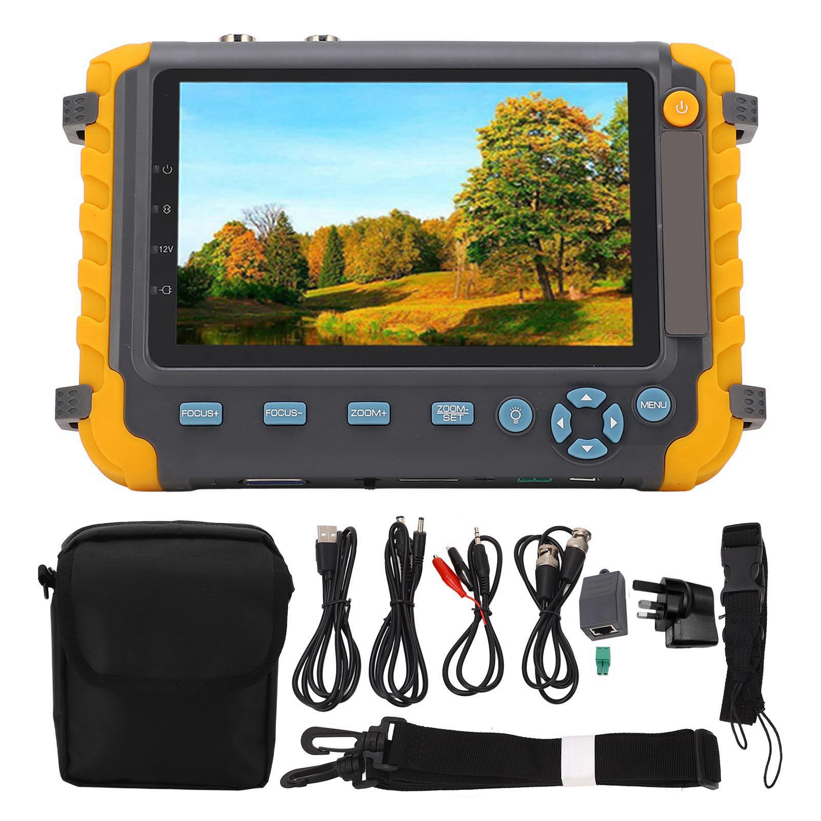 CCTV Camera Tester 8MP 5 Inch Screen VGA HD Multimedia Interface Input Coaxial AHD TVI CVI Camera
CCTV Camera Tester 8MP 5 Inch Screen VGA HD Multimedia Interface Input Coaxial AHD TVI CVI Camera