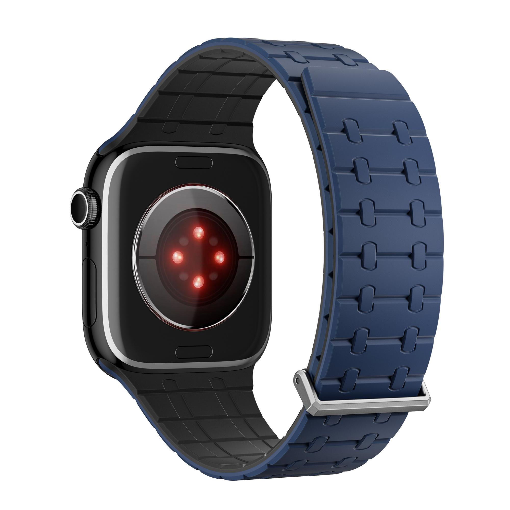 Silicone Watch Strap for Apple Watch Ultra 3 2 1 49mm/Series 11 10 46mm/9 8 7 45mm/SE3 SE2 SE 6 5 4 44mm/3 2 1 42mm Magnetic Aluminum Buckle Band D
Silicone Watch Strap for Apple Watch Ultra 3 2 1 49mm/Series 11 10 46mm/9 8 7 45mm/SE3 SE2 SE 6 5 4 44mm/3 2 1 42mm Magnetic Aluminum Buckle Band D