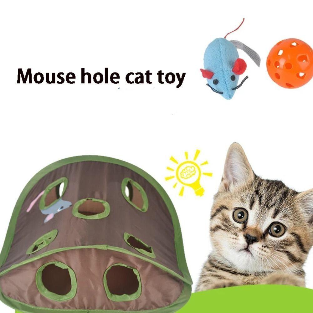 Creative 9 Hole Cats Playing Tunnel Vocal Bell Pet Hiding Training Toys Mouse Hunt Toys Indoor
Creative 9 Hole Cats Playing Tunnel Vocal Bell Pet Hiding Training Toys Mouse Hunt Toys Indoor