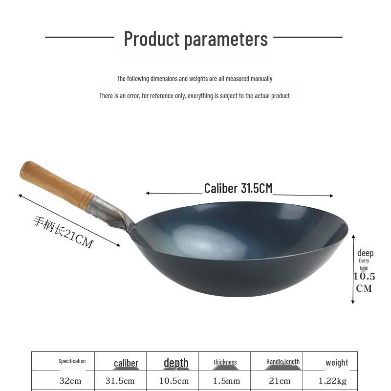 Chef s Classic Cast Iron Non-stick Wok - Old-Fashioned, Coating-Free, Round Bottom Stir-Fry Pot Default
Chef s Classic Cast Iron Non-stick Wok - Old-Fashioned, Coating-Free, Round Bottom Stir-Fry Pot Default