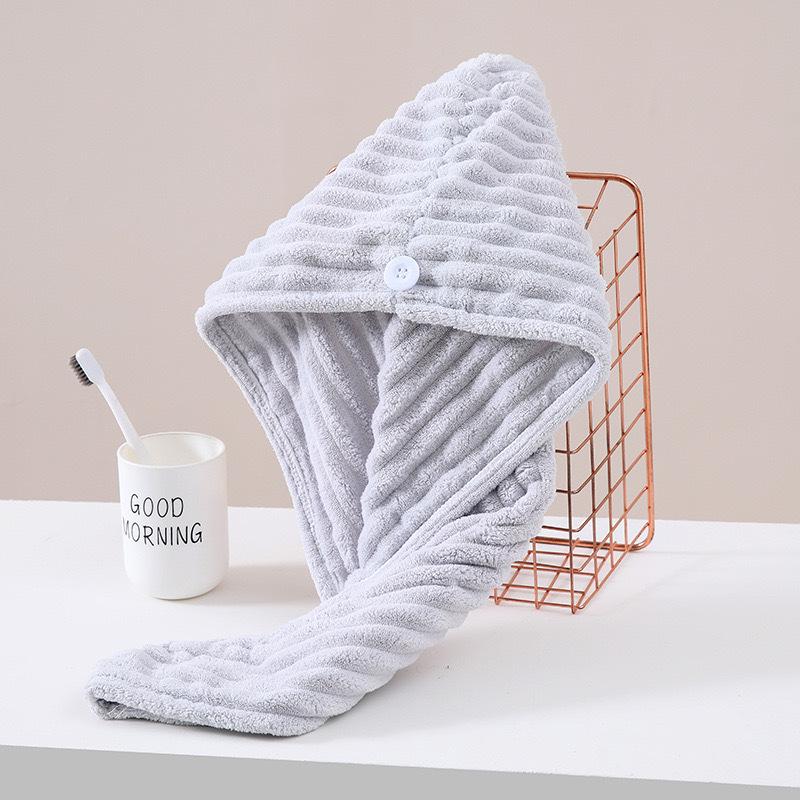 Candy Stripe Coral Fleece Hair Drying Cap & Towel Set - Super Absorbent Bath Essentials Approximately 25x65 cm
Candy Stripe Coral Fleece Hair Drying Cap & Towel Set - Super Absorbent Bath Essentials Approximately 25x65 cm