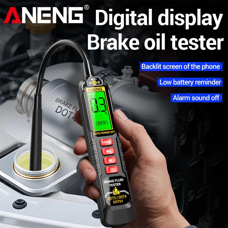 Brake Fluid Tester Accurate Oil Quality Check Detector ANENG BF01 Car Brake Liquid Digital Vehicle Auto Automotive Testing Tools
Brake Fluid Tester Accurate Oil Quality Check Detector ANENG BF01 Car Brake Liquid Digital Vehicle Auto Automotive Testing Tools