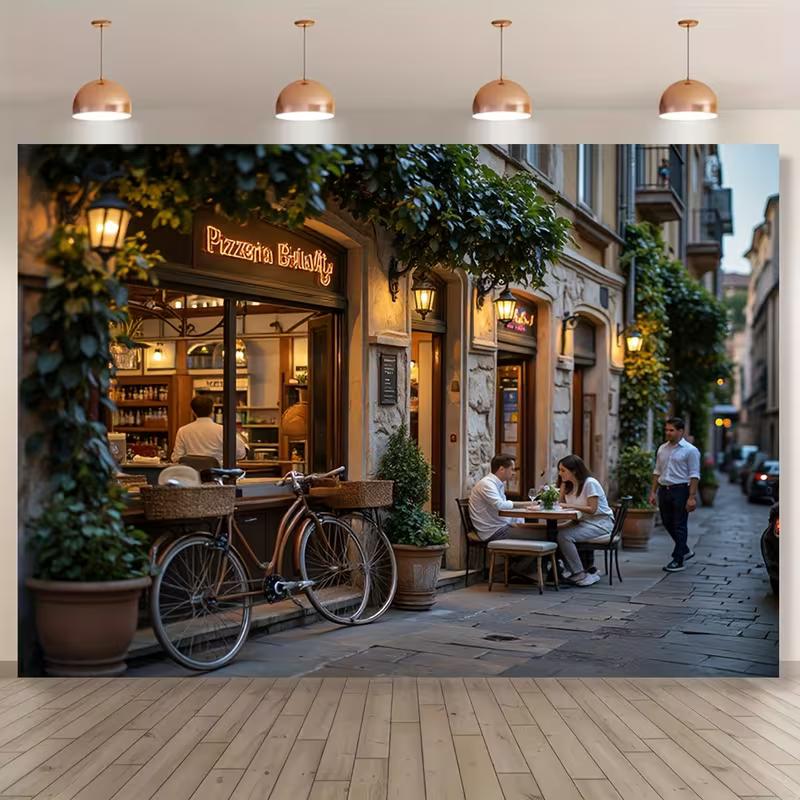 2D Romantic European Bistro Street Backdrop for Food & Travel Content Creation 47.2x31.5inch/120*80cm
2D Romantic European Bistro Street Backdrop for Food & Travel Content Creation 47.2x31.5inch/120*80cm