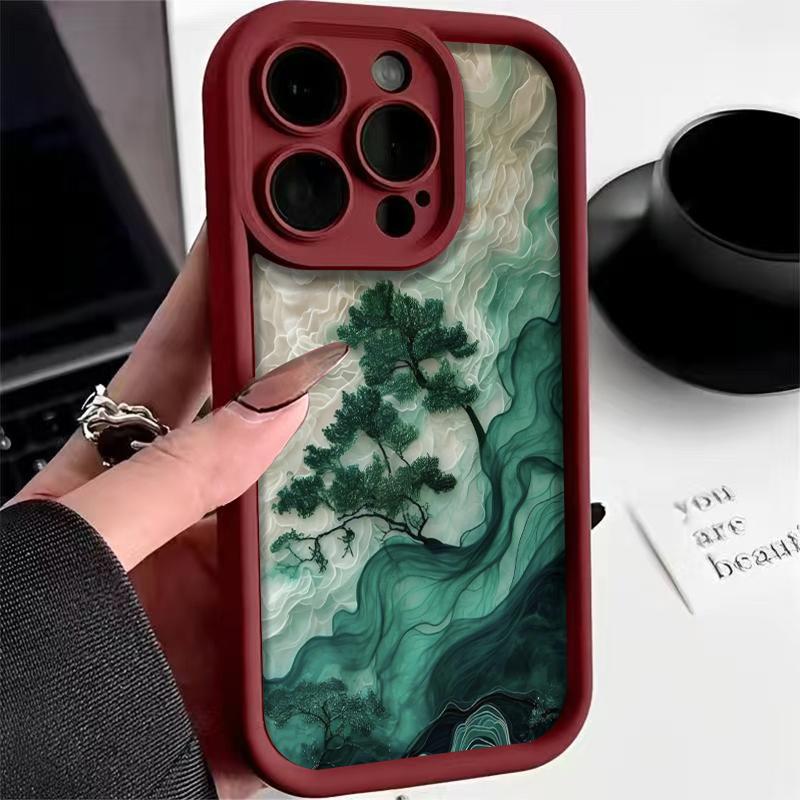Chinese Style Cloud Mist Green Pine Phone Case For iPhone 16 Pro Max 15 14 13 12 11 XS MAX X XR 7 8 Plus MINI 16E Colorful Cover iPhone 7 Plus
Chinese Style Cloud Mist Green Pine Phone Case For iPhone 16 Pro Max 15 14 13 12 11 XS MAX X XR 7 8 Plus MINI 16E Colorful Cover iPhone 7 Plus