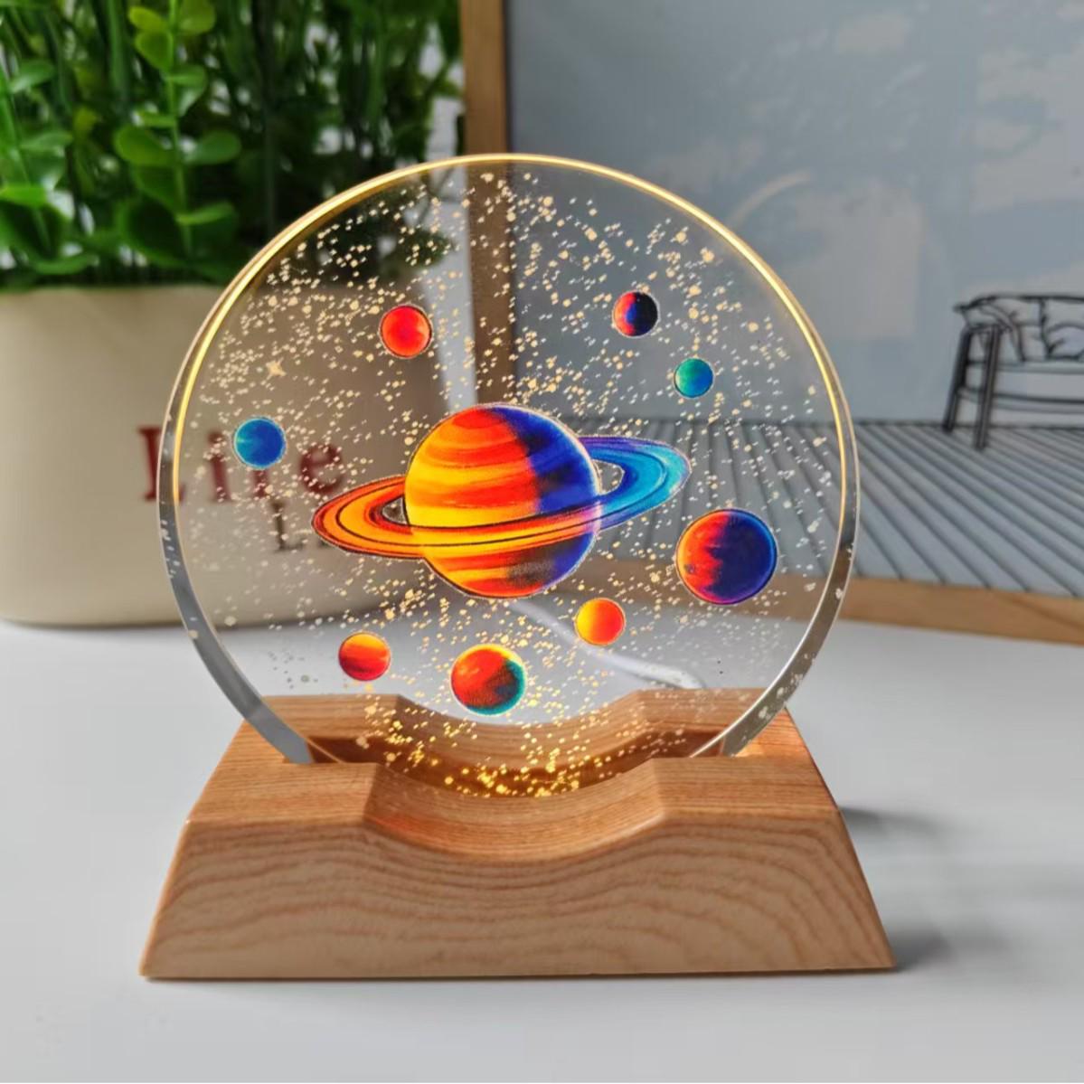 3D Laser-Engraved Galaxy Crystal Ball Night Light Ornament 6cm Disc + Warm Light Base USB
3D Laser-Engraved Galaxy Crystal Ball Night Light Ornament 6cm Disc + Warm Light Base USB