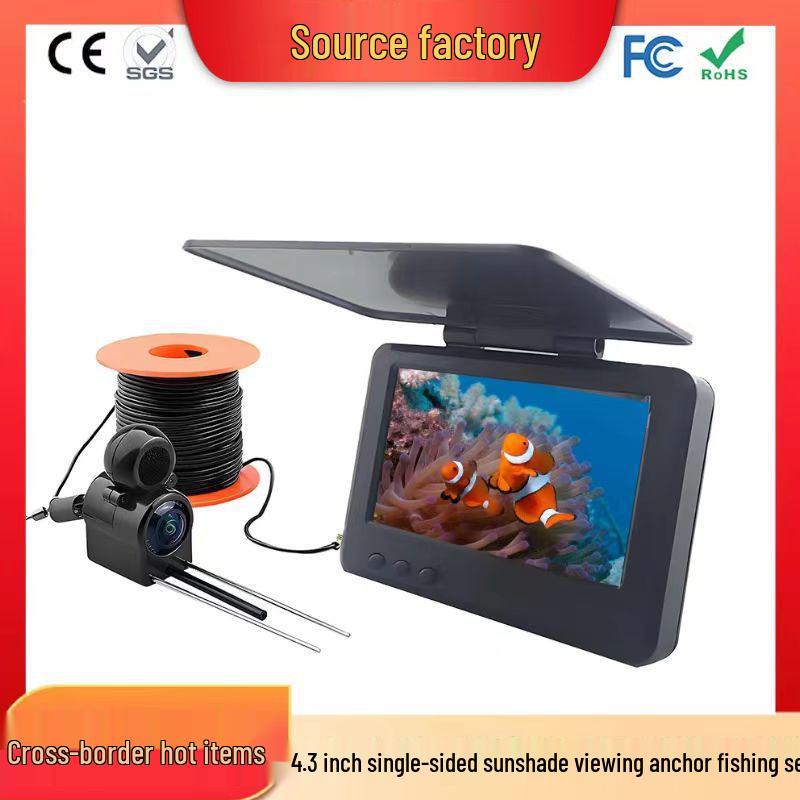 HD Fish Finder with Night Vision & Sunshade - New Underwater Camera Model 4.3-inch Sunshade + 15m Cable + Camera
HD Fish Finder with Night Vision & Sunshade - New Underwater Camera Model 4.3-inch Sunshade + 15m Cable + Camera