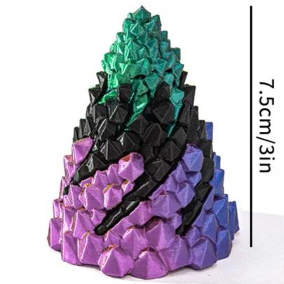 Stress Relieving Toy 3D Spiral Pyramid Rotating Stone, Impossible Passthrough Fidget Helix Puzzle for Home Office Desk
Stress Relieving Toy 3D Spiral Pyramid Rotating Stone, Impossible Passthrough Fidget Helix Puzzle for Home Office Desk