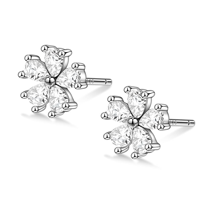 earrings Leave it on ladies Compatible with metal allergies 925 silver second piercing 18K coating Allergy friendly zirconia flowers both ears silver
earrings Leave it on ladies Compatible with metal allergies 925 silver second piercing 18K coating Allergy friendly zirconia flowers both ears silver