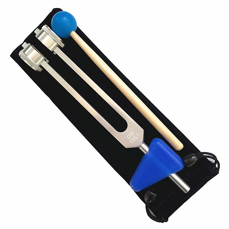 OM136.1 Yoga Tuning Fork Set with Mallet & Cloth Bag
OM136.1 Yoga Tuning Fork Set with Mallet & Cloth Bag