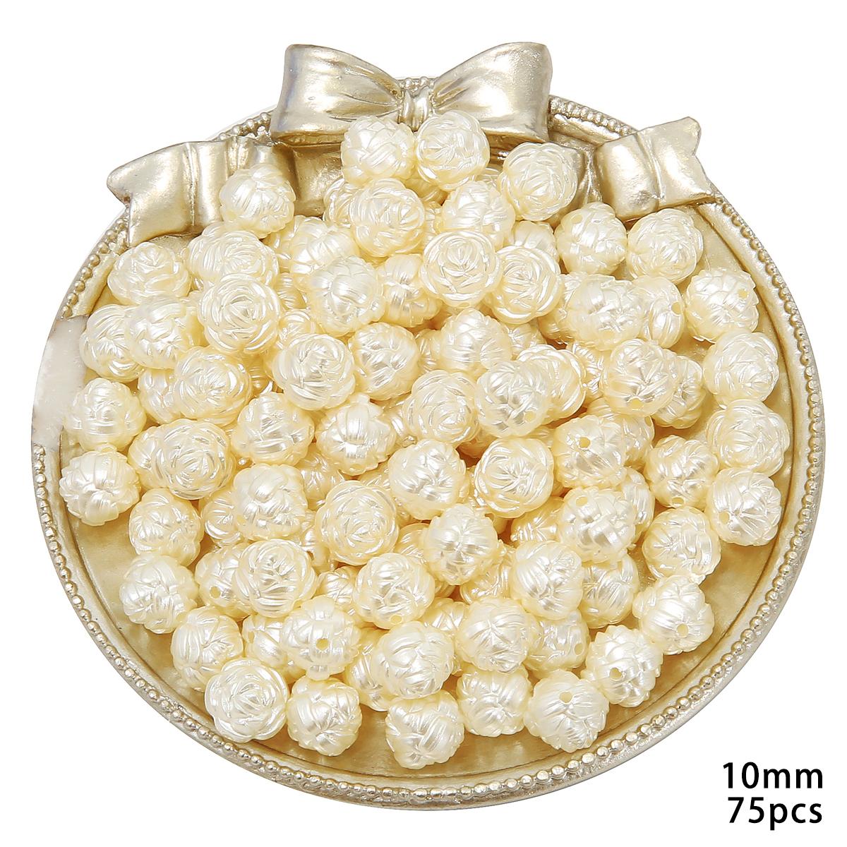 Акриловые бусины из АБС-пластика, бусины с имитацией жемчуга, корейская роза, самодельные бусины-разделители, браслет, ожерелье, подвески 10mm 75pcs слоновая кость
Акриловые бусины из АБС-пластика, бусины с имитацией жемчуга, корейская роза, самодельные бусины-разделители, браслет, ожерелье, подвески 10mm 75pcs слоновая кость