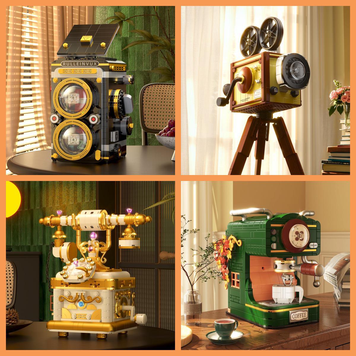 Retro Coffee Machine & Telephone Building Block Model – Creative Toy & Desktop Ornament Gift
Retro Coffee Machine & Telephone Building Block Model – Creative Toy & Desktop Ornament Gift