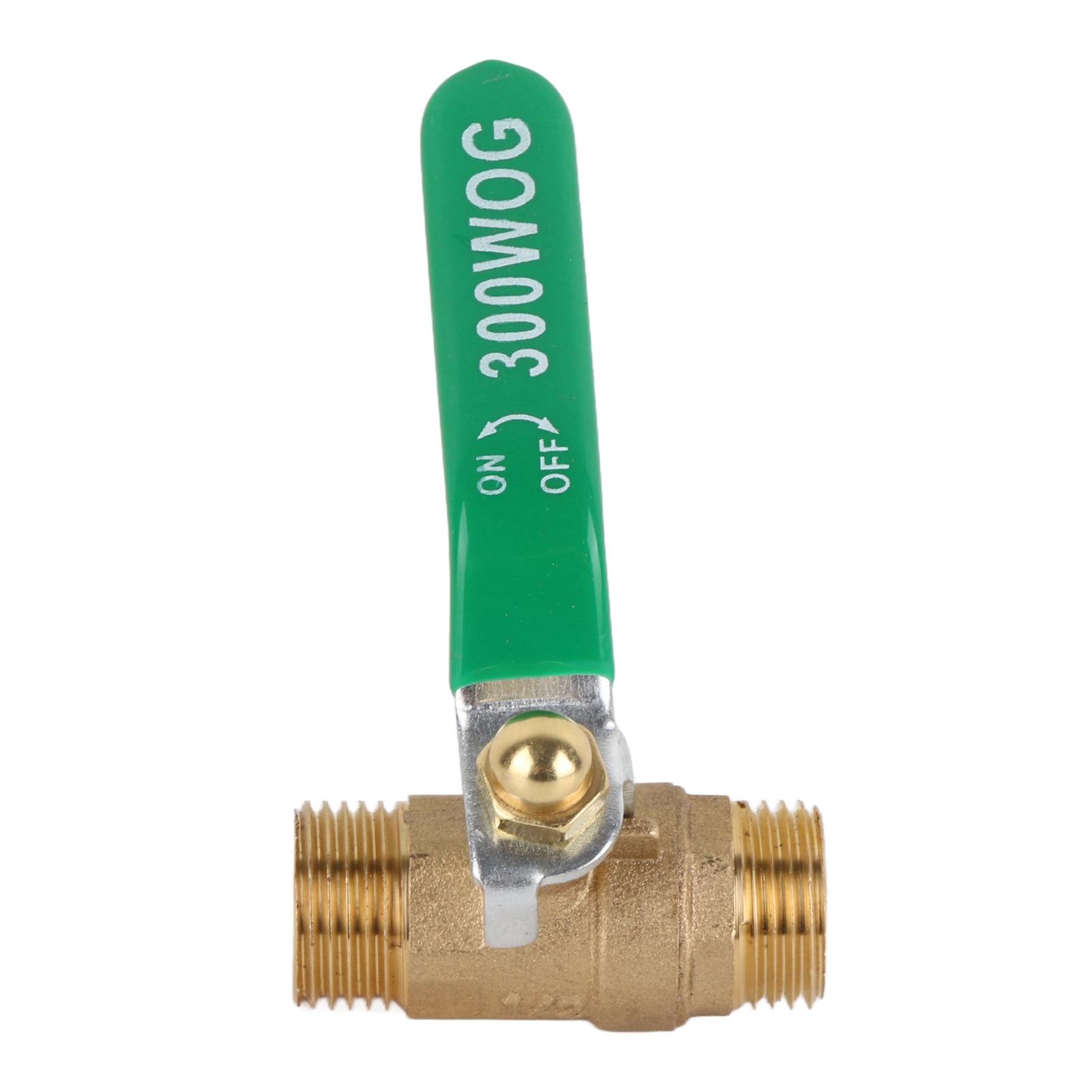 Male to Male Thread Brass Pipe Ball Valve Two Way Mini Ball Valve Shut Off Valve (G1 2 )
Male to Male Thread Brass Pipe Ball Valve Two Way Mini Ball Valve Shut Off Valve (G1 2 )