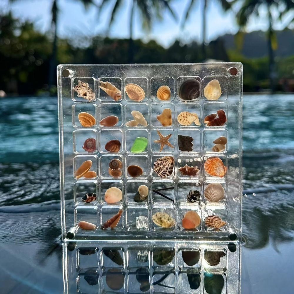 Acrylic Magnetic Seashell Display Box Transparent Nail Art Display Case Rhinestone 36Grid
Acrylic Magnetic Seashell Display Box Transparent Nail Art Display Case Rhinestone 36Grid