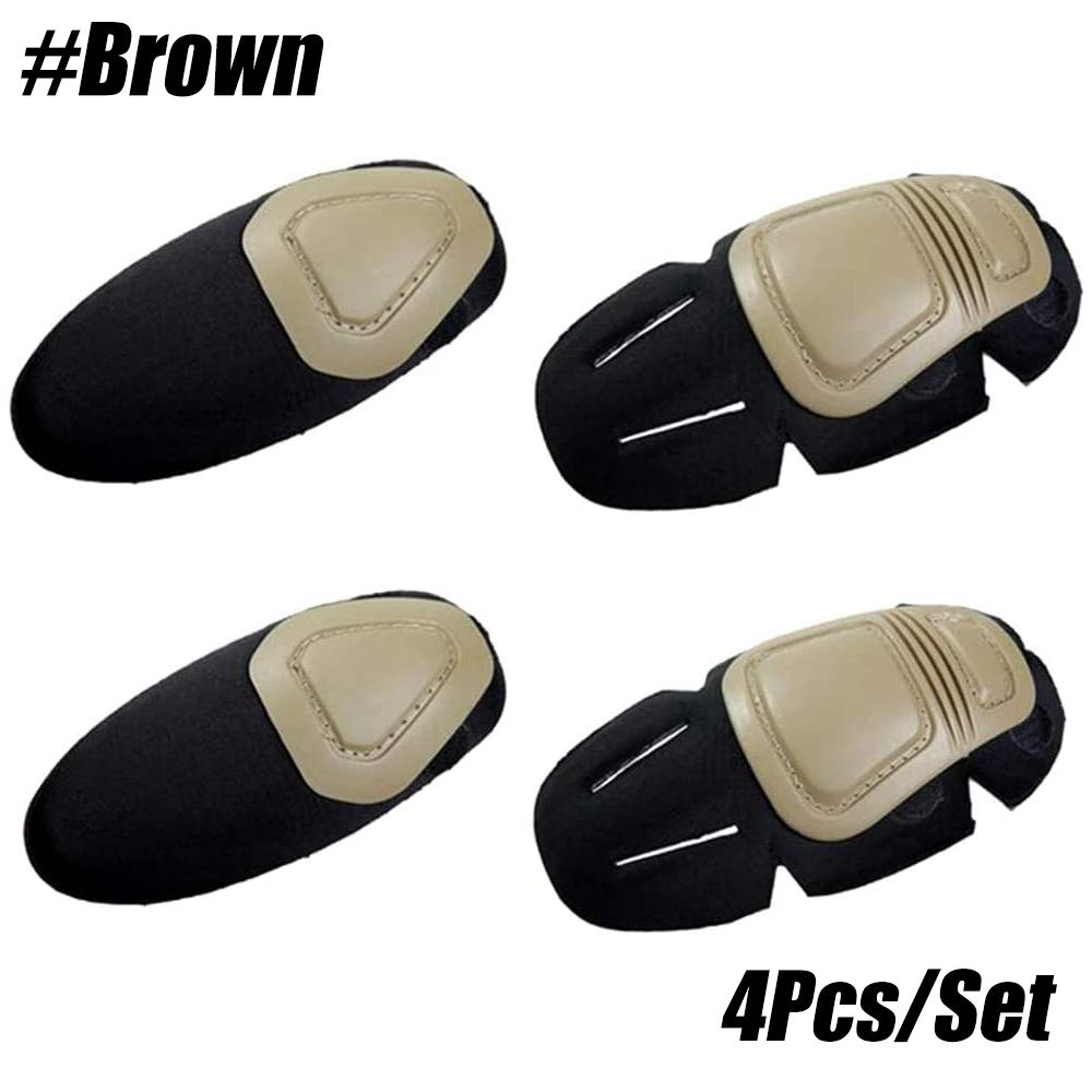 Тактическая защита колена и локтя для пейнтбола, страйкбола, боевой униформы, военного костюма, 2 наколенника и 2 налокотника, просто охотничий костюм коричневый
Тактическая защита колена и локтя для пейнтбола, страйкбола, боевой униформы, военного костюма, 2 наколенника и 2 налокотника, просто охотничий костюм коричневый