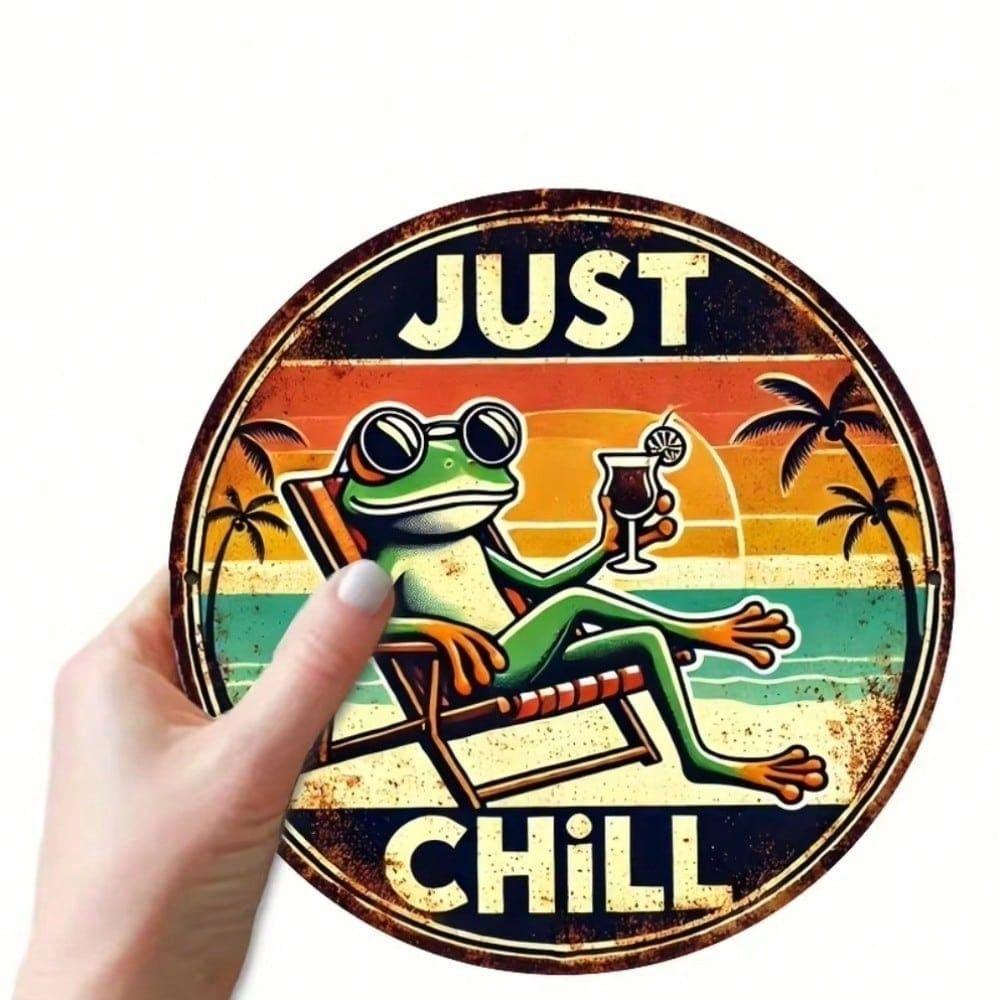 Round Metal Tin Sign Tropical Frog Wall Decor Retro Bar Pub Vintage
Round Metal Tin Sign Tropical Frog Wall Decor Retro Bar Pub Vintage