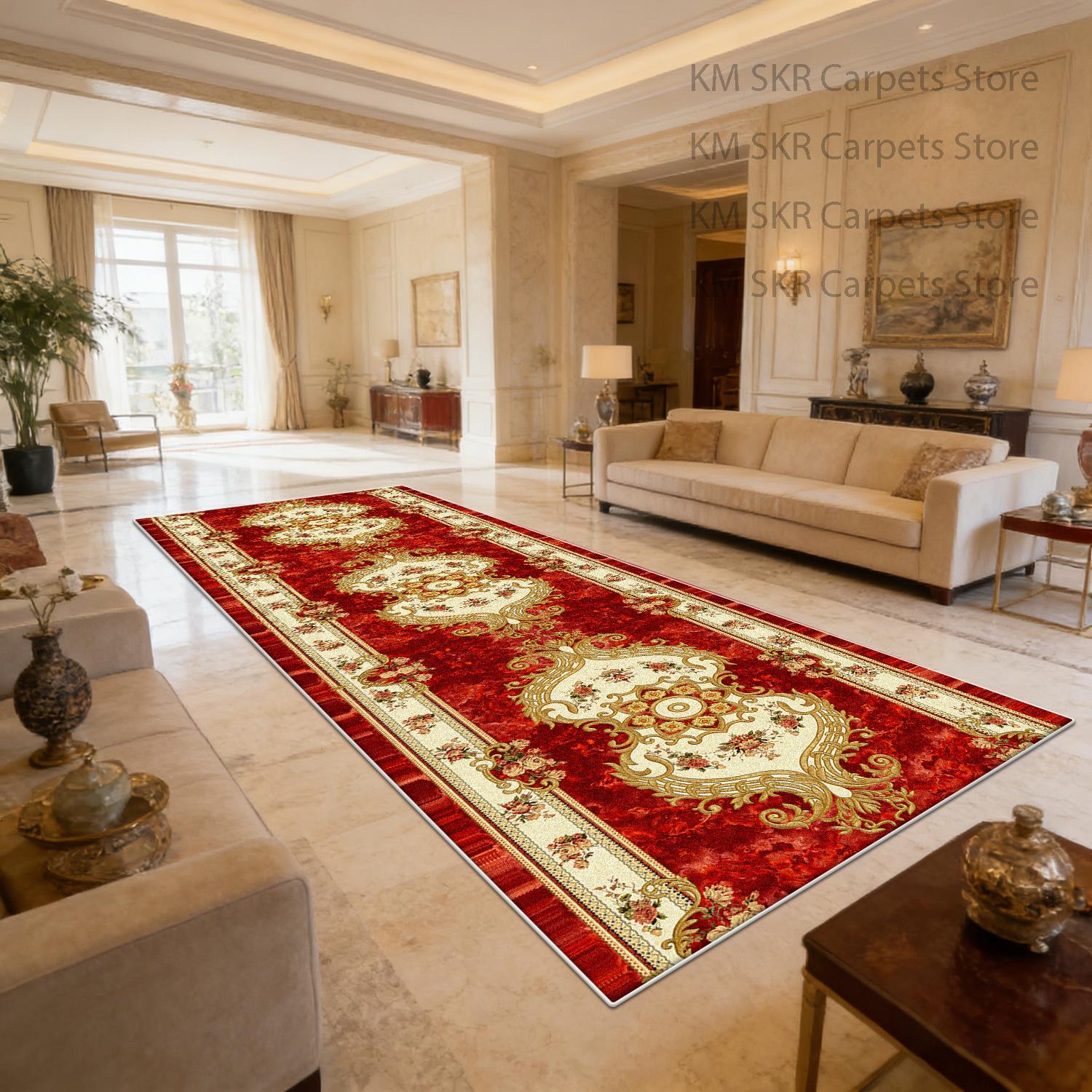 European Retro Endless Living Room Sofa Floor Mat Decoration Home Washable Non-slip Bedroom Luxury Carpet Soft Fluffy Office Rug 60x160cm
European Retro Endless Living Room Sofa Floor Mat Decoration Home Washable Non-slip Bedroom Luxury Carpet Soft Fluffy Office Rug 60x160cm