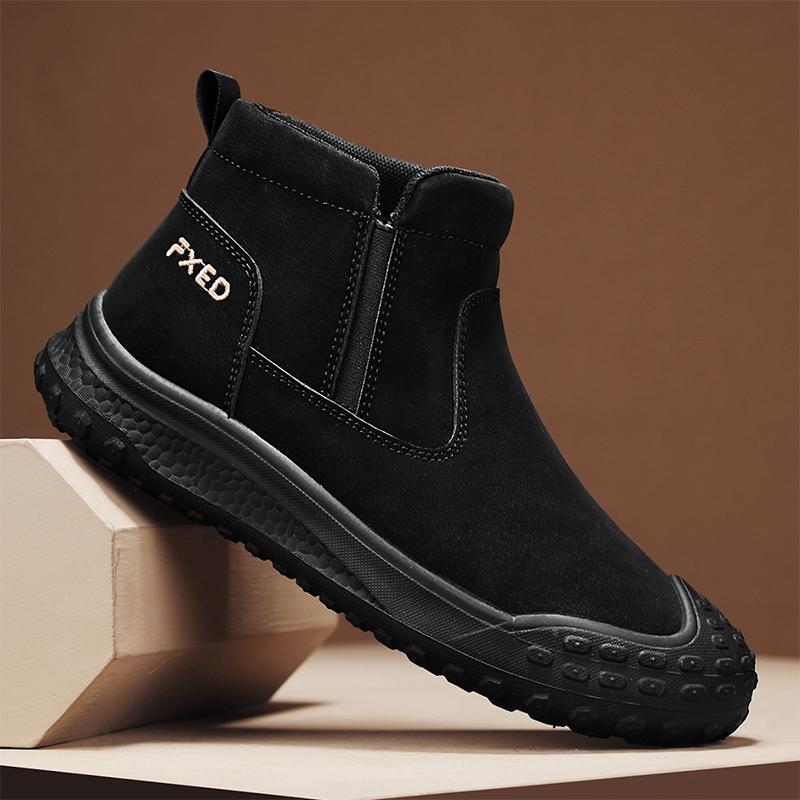 Fashion Men Ankle Boots Slip on Mens Casual Shoes Breathable Lightweight Mens Walking Sneakers Non-slip Work Boots Soft Loafers 39 чорний
Fashion Men Ankle Boots Slip on Mens Casual Shoes Breathable Lightweight Mens Walking Sneakers Non-slip Work Boots Soft Loafers 39 чорний
