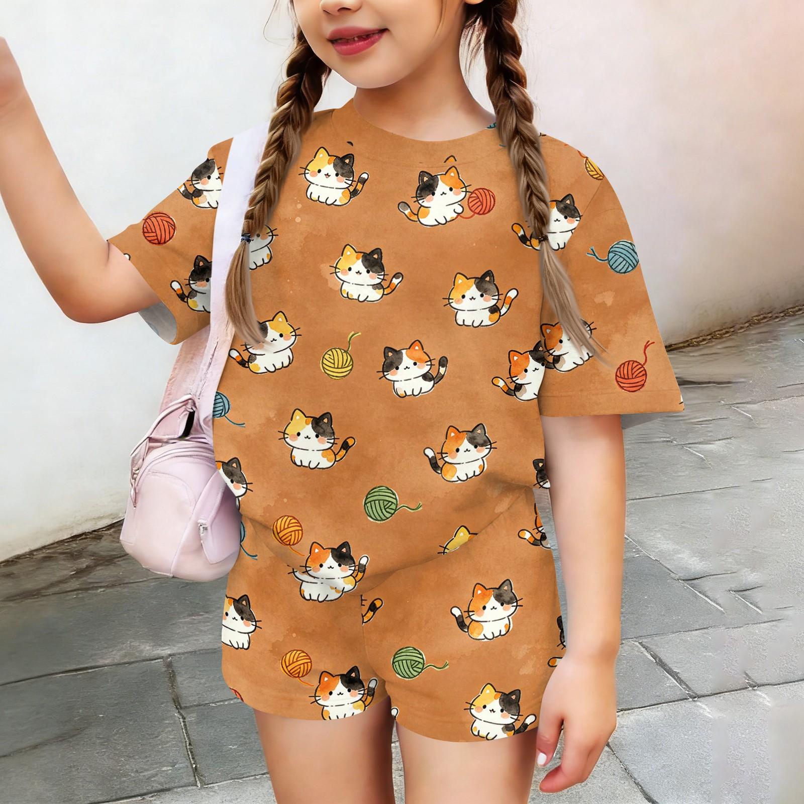 Kids Casual Short Sleeve T Shirt and Shorts Set Animal Print Lightweight Summer Outfit for Boys and Girls Soft Fabric Comfortable Fit 140
Kids Casual Short Sleeve T Shirt and Shorts Set Animal Print Lightweight Summer Outfit for Boys and Girls Soft Fabric Comfortable Fit 140