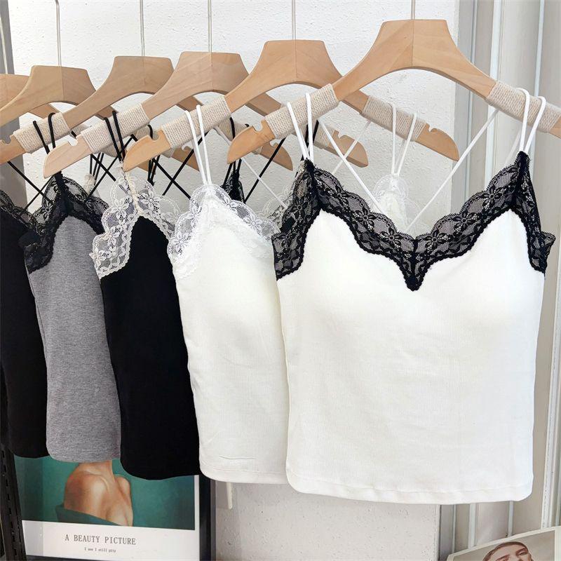 Seamless Lace Camisole: Anti-Exposure, Fixed Cup with Chest Pad, Stylish Back Design - 2025 Collection One Size
Seamless Lace Camisole: Anti-Exposure, Fixed Cup with Chest Pad, Stylish Back Design - 2025 Collection One Size
