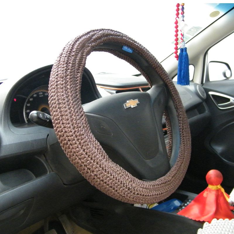 Hand-Knitted Ice Silk Car Steering Wheel Cover Summer Female All Year Round Neutral Volkswagen Sagitar Jetta Sail Camry Handle Cover Brown Handlebar C
Hand-Knitted Ice Silk Car Steering Wheel Cover Summer Female All Year Round Neutral Volkswagen Sagitar Jetta Sail Camry Handle Cover Brown Handlebar C