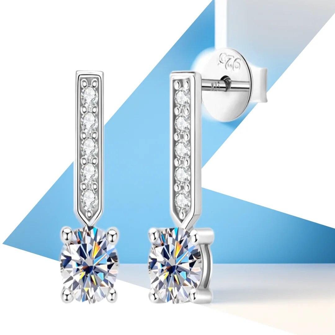 D Color 0.5Carat Moissanite Diamond Stud Earrings for Women Trending Jewelry 925 Silver 18K White Gold Plated Long Earrings
D Color 0.5Carat Moissanite Diamond Stud Earrings for Women Trending Jewelry 925 Silver 18K White Gold Plated Long Earrings