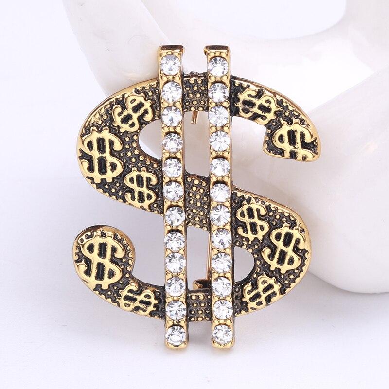 Blucome брошь в форме монеты золотого цвета, броши из сплава с кристаллами, подарок для женщин и девочек, костюм, платье, праздничная одежда, аксессуары золотой