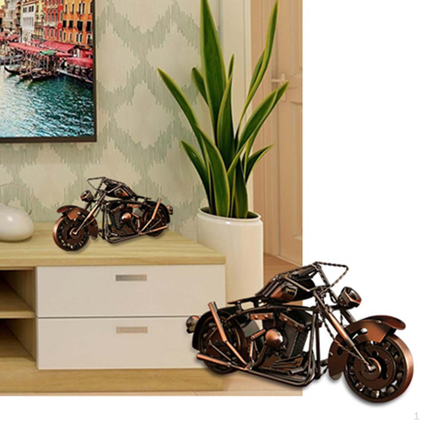 Metal Retro Motorcycle Figurine Statue Crafts Ornament Durable Decorative Handmade 26x7x11.7cm
Metal Retro Motorcycle Figurine Statue Crafts Ornament Durable Decorative Handmade 26x7x11.7cm