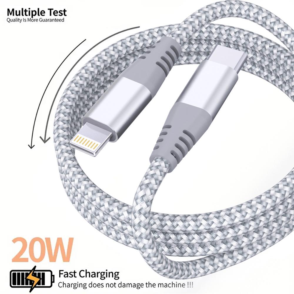 1PC 2PCS Type C to Lightning Fast Charging Data Cable MFI Certified 20W Nylon Braided Cable for iPhone14 14Pro 14Plus 13 12 11 X 1M
1PC 2PCS Type C to Lightning Fast Charging Data Cable MFI Certified 20W Nylon Braided Cable for iPhone14 14Pro 14Plus 13 12 11 X 1M