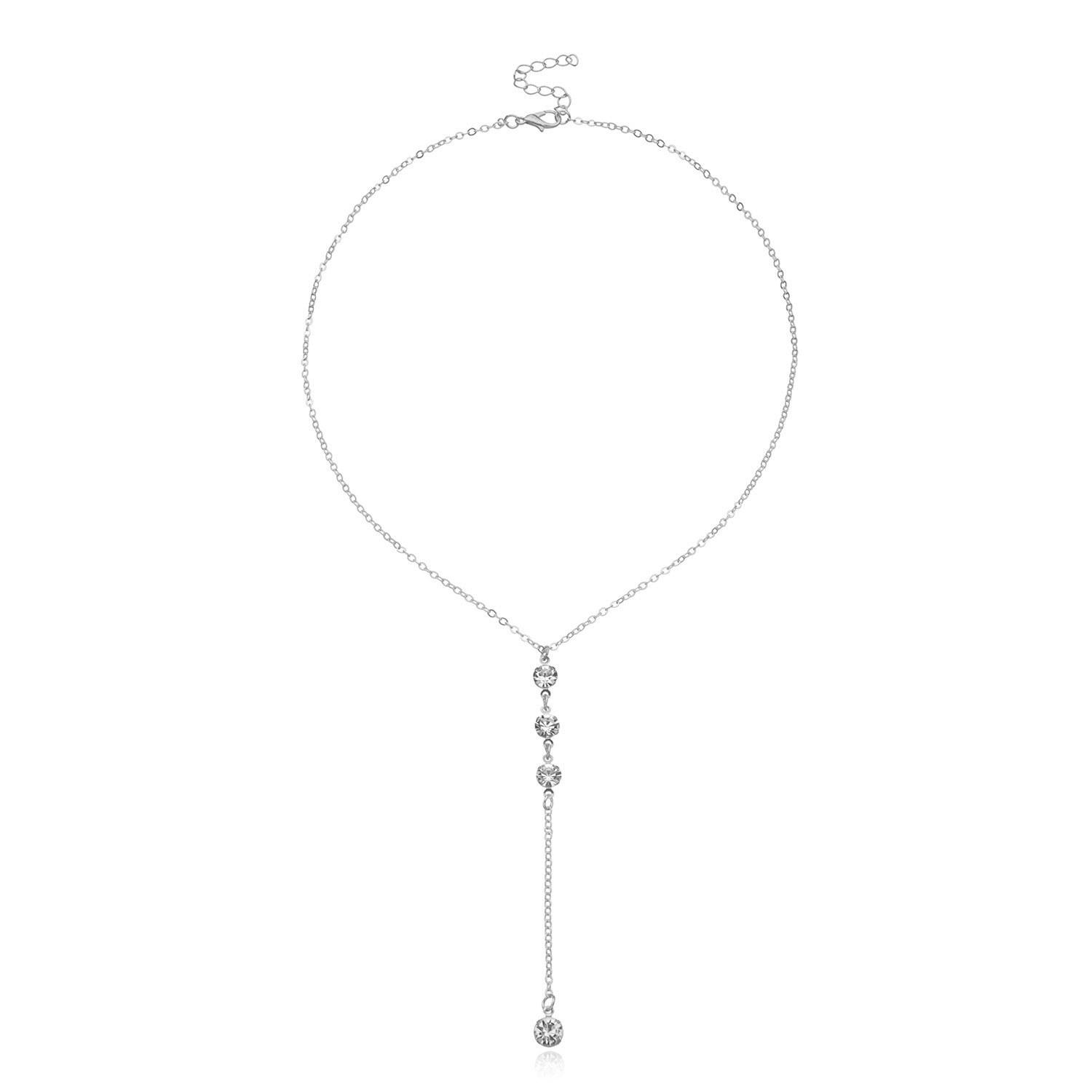 Fashion new collarbone chain spring new women s necklace diamond pendant exquisite trend jewelry срібний
Fashion new collarbone chain spring new women s necklace diamond pendant exquisite trend jewelry срібний