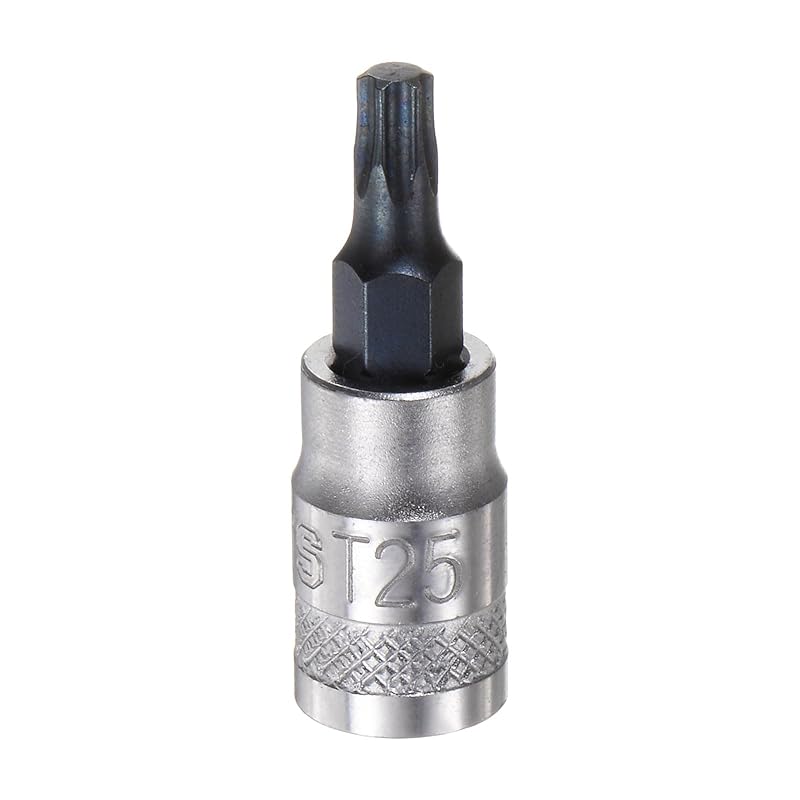 uxcell torx bit socket T25 solid star 1/4 drive 1.46 length S2 steel bit CR-V socket ratchet wrench slide bar for extension rod
uxcell torx bit socket T25 solid star 1/4 drive 1.46 length S2 steel bit CR-V socket ratchet wrench slide bar for extension rod