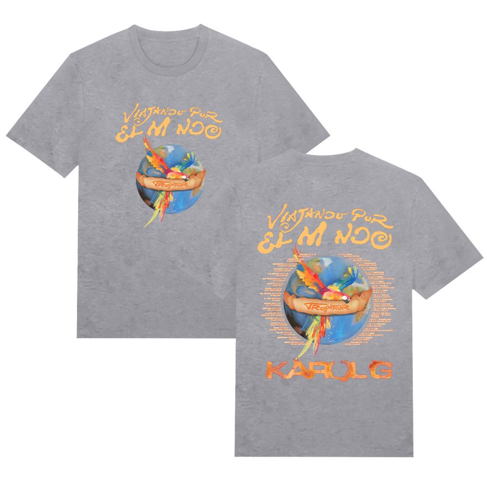Karol G Viajando Por El Mundo Tropitour T Shirt Short Sleeve Cotton Comfortable Tee Unisex New Pattern Tops XXL сірий
Karol G Viajando Por El Mundo Tropitour T Shirt Short Sleeve Cotton Comfortable Tee Unisex New Pattern Tops XXL сірий