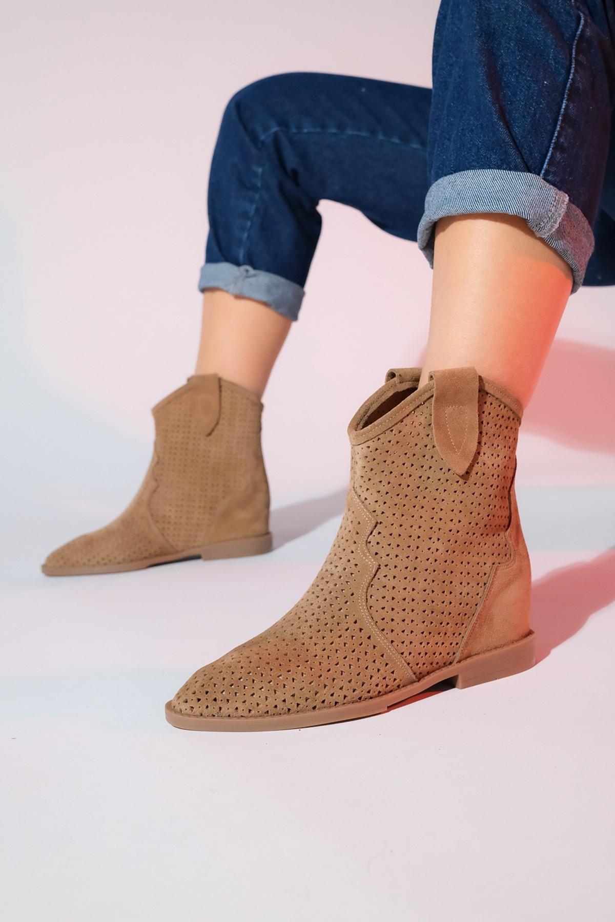 Жіночі сучасні стильні модні літні чоботи з натуральної шкіри Loivos Earth Suede з натуральної шкіри з перфорацією на прихованому каблуці 39
Жіночі сучасні стильні модні літні чоботи з натуральної шкіри Loivos Earth Suede з натуральної шкіри з перфорацією на прихованому каблуці 39