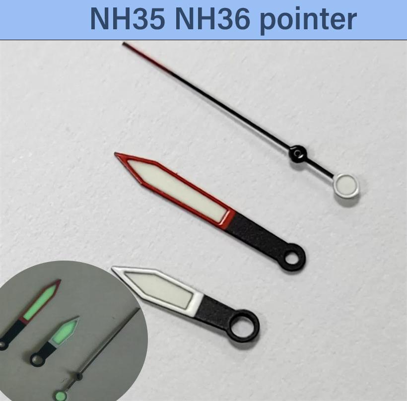 Watch Pointer Suitable For NH35, NH36, 4R36 Movements, Three Pin Luminous Pointer Watch Accessories
Watch Pointer Suitable For NH35, NH36, 4R36 Movements, Three Pin Luminous Pointer Watch Accessories
