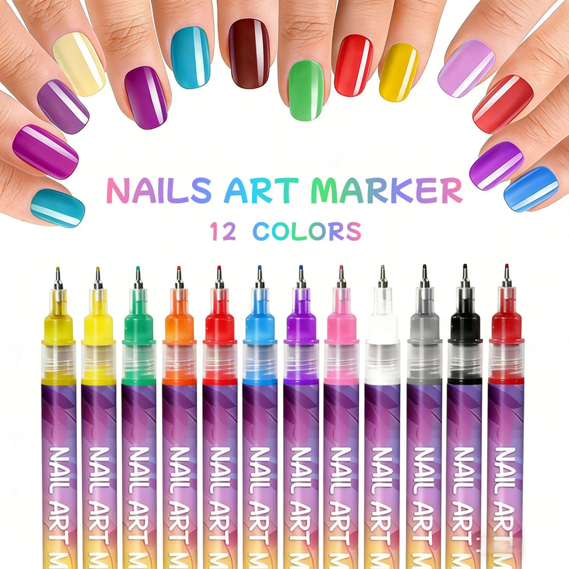 12-Color DIY Quick-Dry Nail Art Stamping Pen Set for Graffiti Painting
12-Color DIY Quick-Dry Nail Art Stamping Pen Set for Graffiti Painting