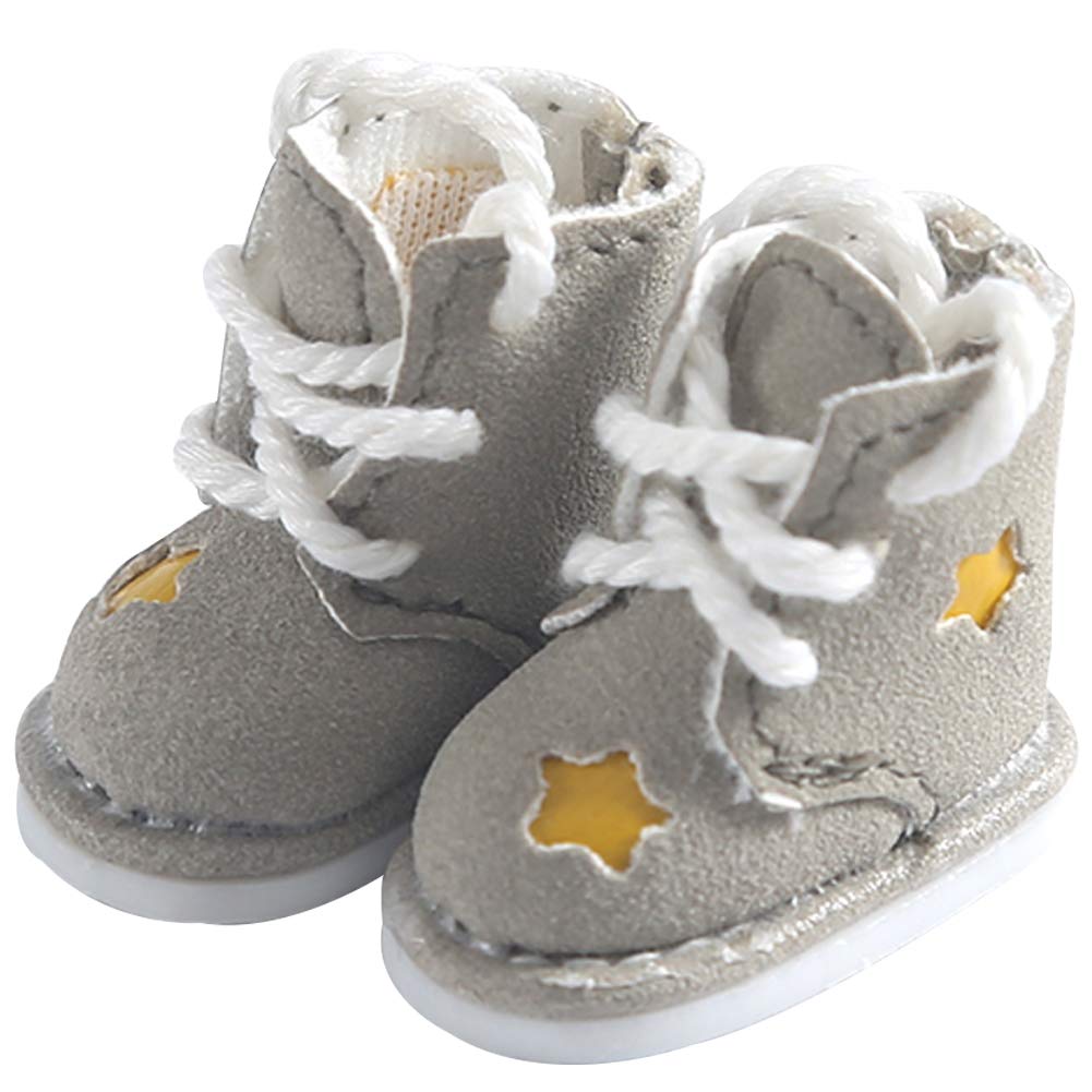 HIGHAWK 11cm Body OB11 Cute Star Obitsu Doll Shoes for 11cm Body Shoes, Size, Design, (Gray Boots)
HIGHAWK 11cm Body OB11 Cute Star Obitsu Doll Shoes for 11cm Body Shoes, Size, Design, (Gray Boots)