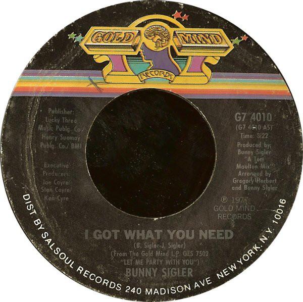 7-дюймовая пластинка BUNNY SIGLER - I Got What You Need / It s Time To G74010 Gold Mind Recor 1977 US Соул/Фанк Б/У
7-дюймовая пластинка BUNNY SIGLER - I Got What You Need / It s Time To G74010 Gold Mind Recor 1977 US Соул/Фанк Б/У