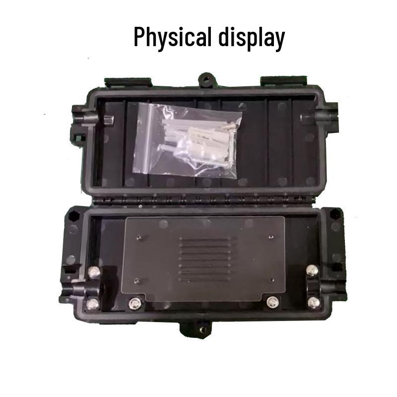 1-In/1-Out Fiber Optic Splice Closure Box, 4/6/8/12 Core Fusion Kit, ABS Material
1-In/1-Out Fiber Optic Splice Closure Box, 4/6/8/12 Core Fusion Kit, ABS Material