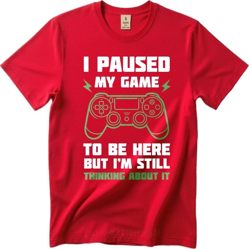 Graphic Summer For Men tshirt I Paused My Game To Be Here But Im Still Thinking About It Short Sleeve Solid Color Crew Neck S
Graphic Summer For Men tshirt I Paused My Game To Be Here But Im Still Thinking About It Short Sleeve Solid Color Crew Neck S