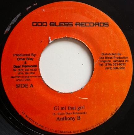 7inch Record ANTHONY B - Gi Mi That Girl NONE God Bless Recor 2006 Jamaica Reggae, Ska & Dub Used
7inch Record ANTHONY B - Gi Mi That Girl NONE God Bless Recor 2006 Jamaica Reggae, Ska & Dub Used
