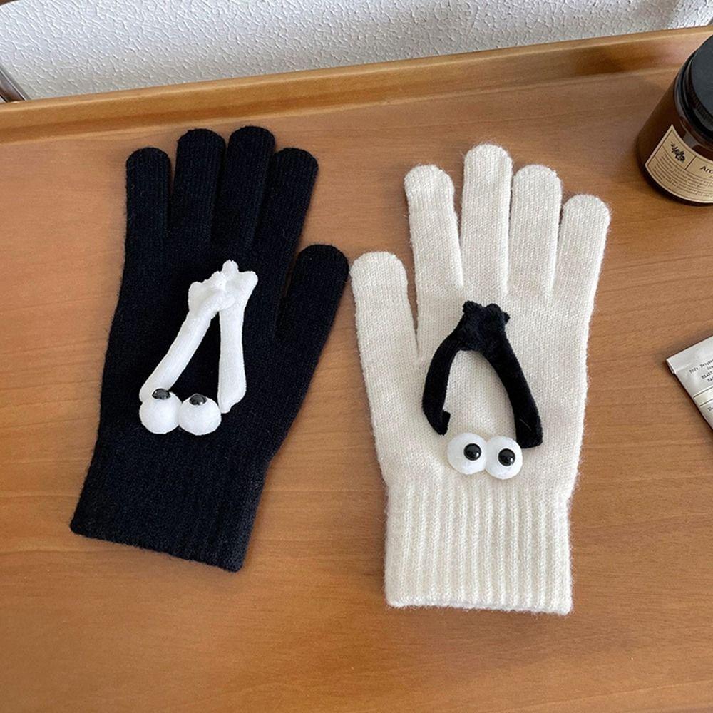 Touch Screen Hand in Hand Magnetic Knitted Gloves Big Eyed Doll Wool Mittens Couple Gloves Student
Touch Screen Hand in Hand Magnetic Knitted Gloves Big Eyed Doll Wool Mittens Couple Gloves Student