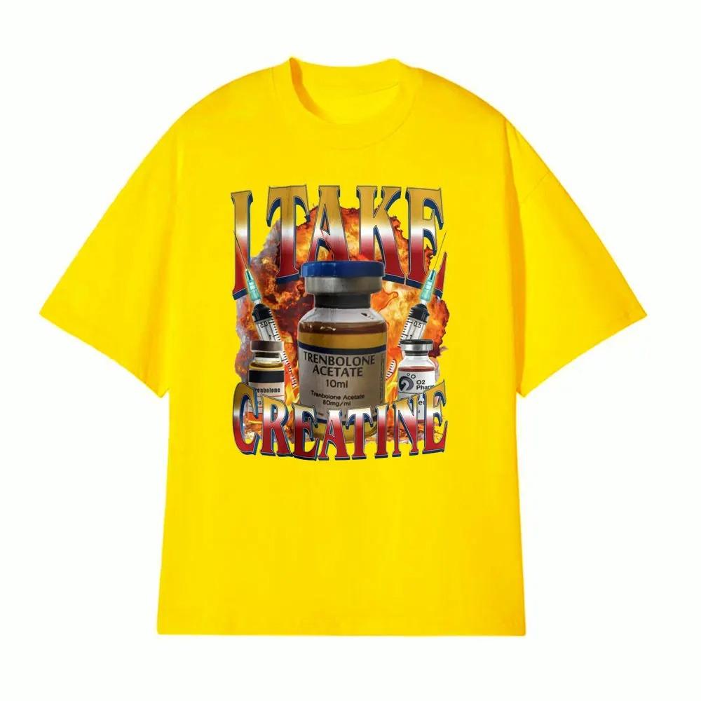 Смешная футболка с креатином для зала, футболка с мемом «Стероид из кармана», женская футболка с коротким рукавом, повседневная женская одежда 4XL
Смешная футболка с креатином для зала, футболка с мемом «Стероид из кармана», женская футболка с коротким рукавом, повседневная женская одежда 4XL