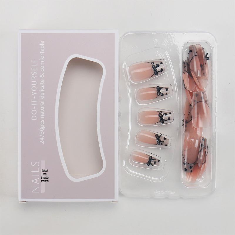 Handmade 3D Bow Heart French Blush Sweet Nails
Handmade 3D Bow Heart French Blush Sweet Nails